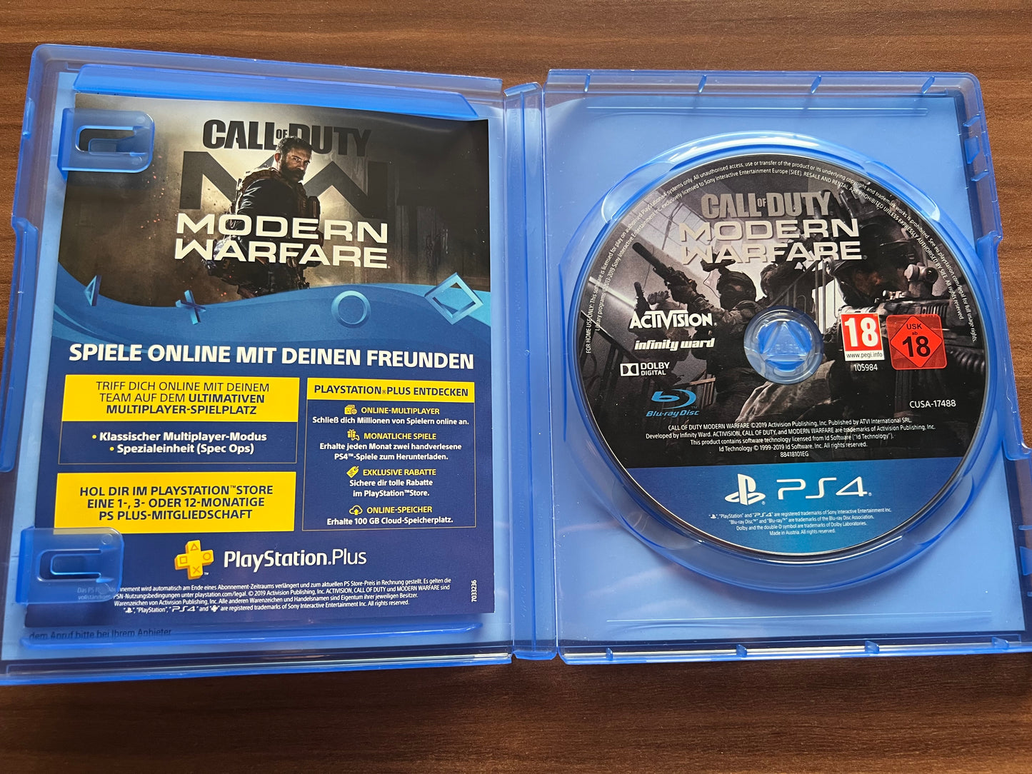 Call of Duty Modern Warfare (PlayStation 4, 2019) PS4 Spiel Gebraucht & OVP