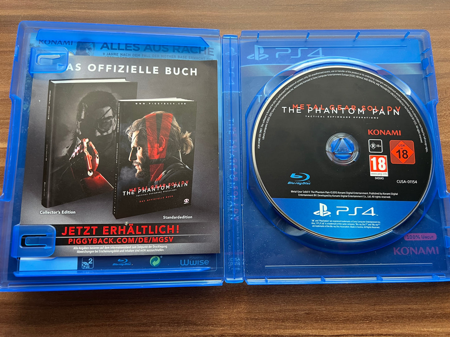Metal Gear Solid V: The Phantom Pain Day One Edition (Sony Playstation 4, 2015) PS4 Gebraucht & OVP