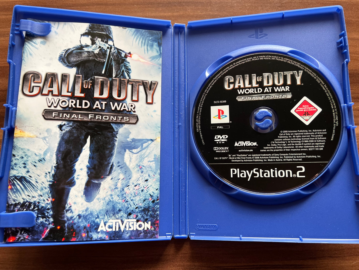 Call Of Duty World At War Final Fronts (Sony Playstation 2, 2008) PS2 Gebraucht & vollständig - PAL OVP