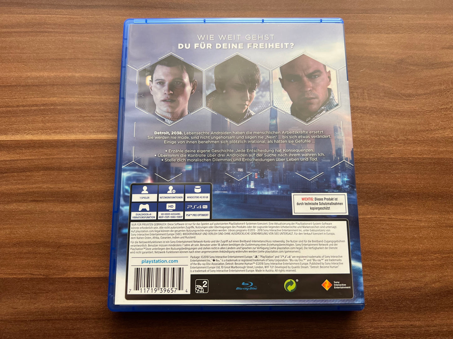 Detroit: Become Human (Sony PlayStation 4, 2018) PS4 Gebraucht & vollständig OVP